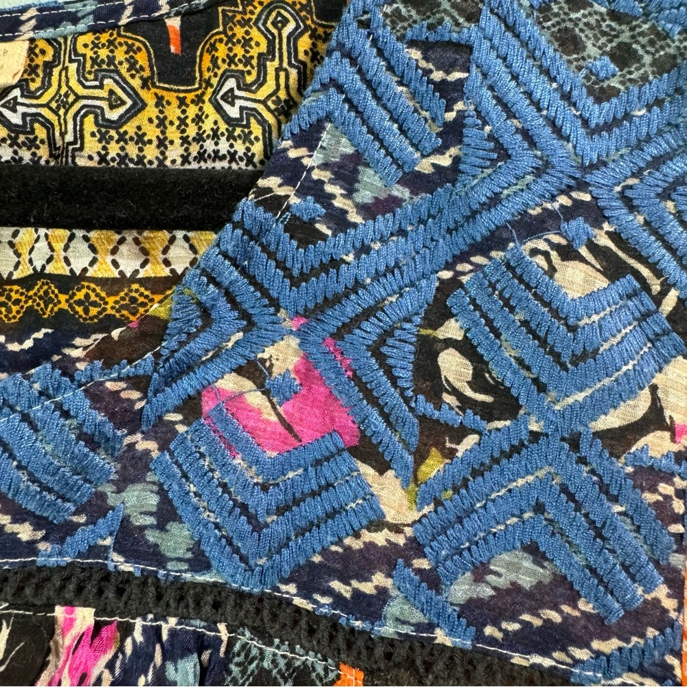 Bohemian Blouse originally from Anthropologie / 4 / multi colored + patterned - Picture 3 of 7